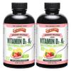 Barlean's Pack of 2 Vitamin D3+K2 Liquid Supplement for Kids and Adults, 5000 IU Vitamin D, Pink Lemonade, Non-GMO, Gluten and Dairy Free, 5.6 oz Each view 1