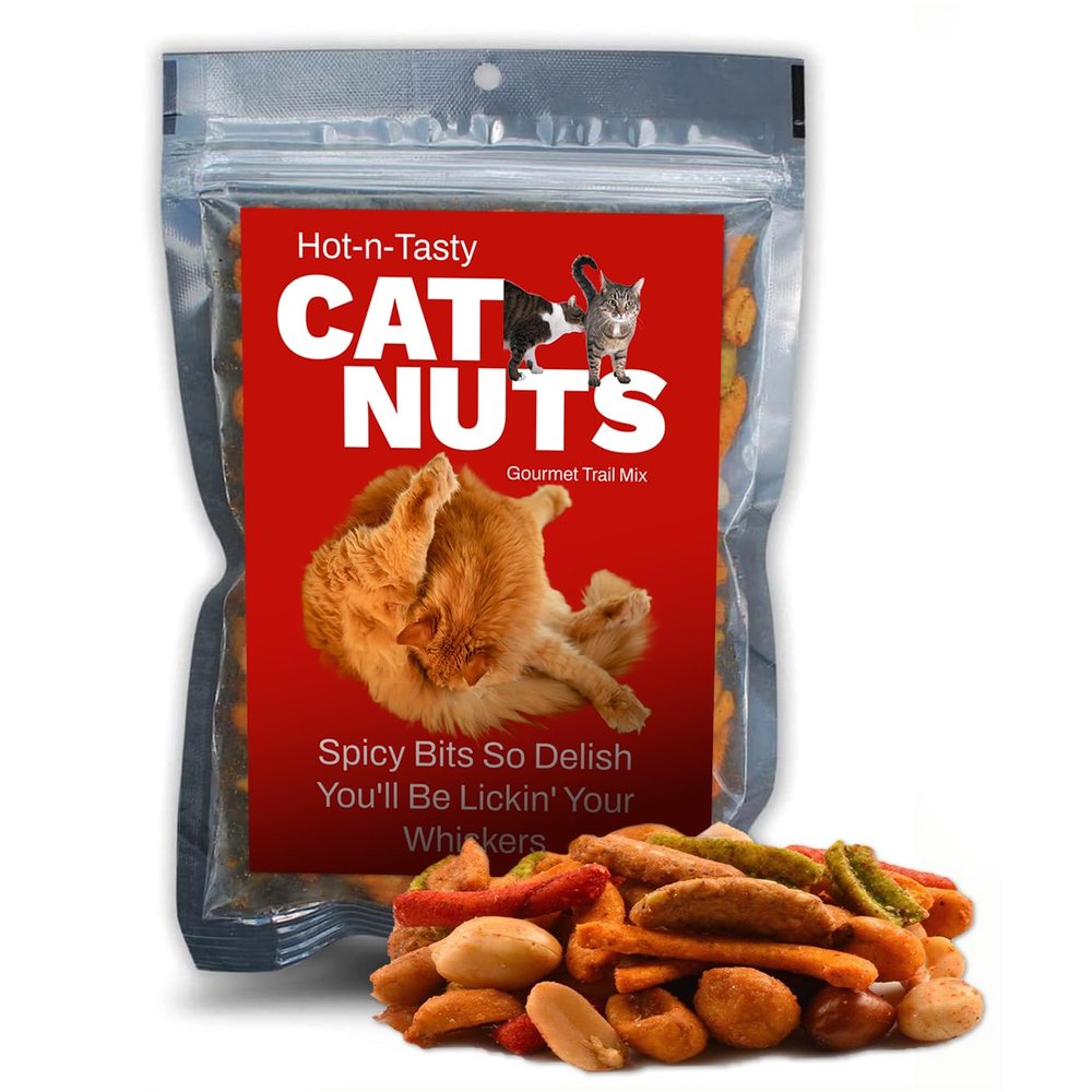 Uncle Franks Cat Nuts Spicy Trail Mix - Funny Animal Lover Crazy Cat Lady Healthy Snack Gifts White Elephant Ideas Tacky Presents Foodie Gourmet Teens and Adults