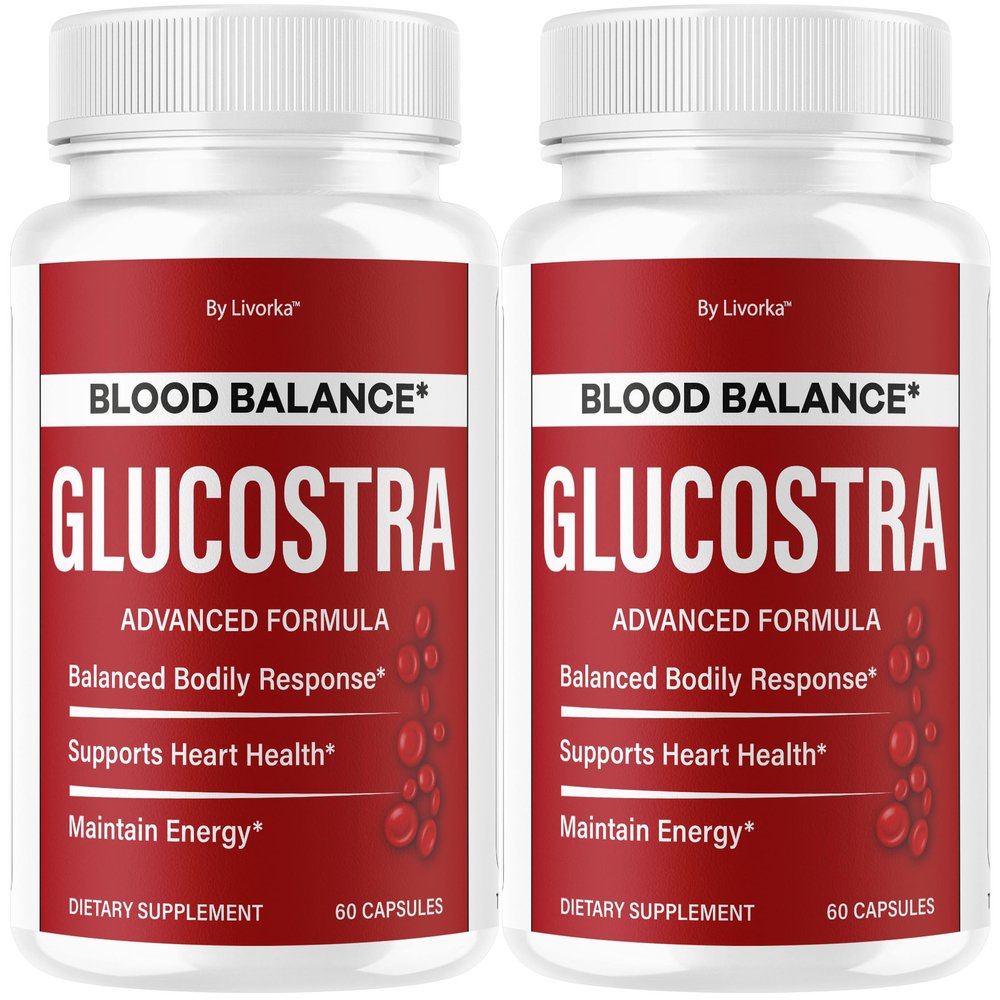 (2 Pack) Glucostra Capsules - Official Glucostra Blood Health Support Premium Pills Advanced Formula Support - Maximum Strength, Vitamins for Overall Health & Wellness, 120 Capsules for 2 Months