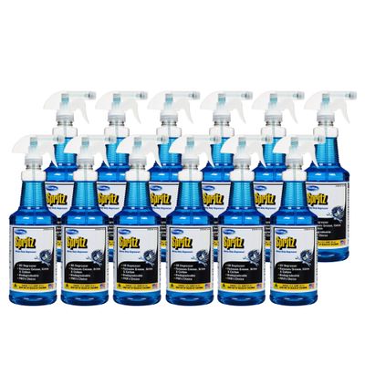 ComStar Spritz Heavy Duty Degreaser, 1 Quart, Industrial Oil & Grease Cleaner, Removes Carbon, Dirt & Grime, Multi-Purpose for Machinery, Tools, Floors & Household Surfaces, (Pack of 12)