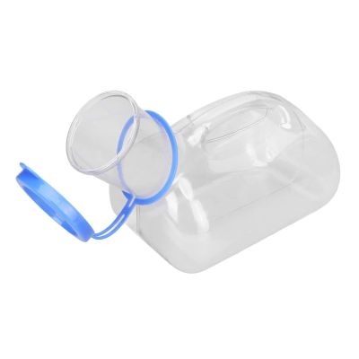 1000ml Urinals for Men, Plastic Pee Bottles, Male with Lid, Transparent Urine Containers Elderly and Disabled Travelers