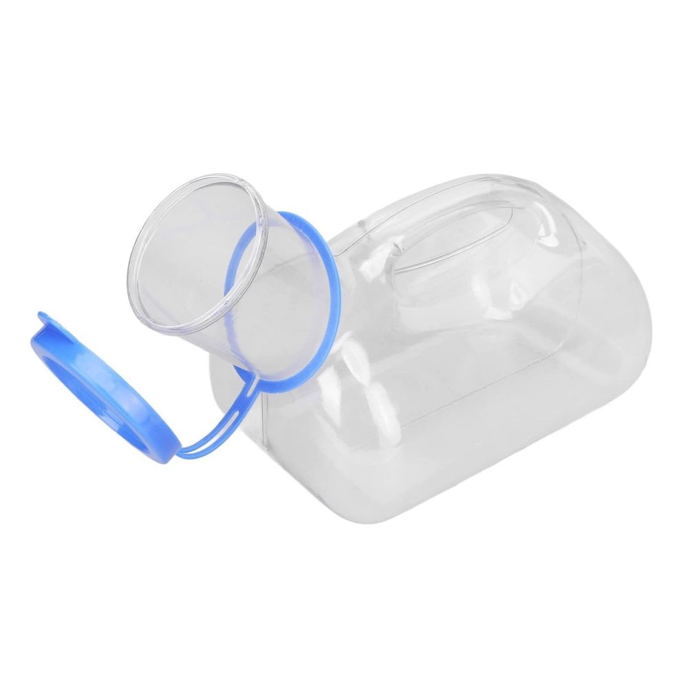 1000ml Urinals for Men, Plastic Pee Bottles, Male with Lid, Transparent Urine Containers Elderly and Disabled Travelers