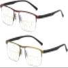 Ribili IntelliReaders, Anti-Blue Light Presbyopia Glasses, Titanium Progressive Reading Glasses (Red+gold,2) view 1