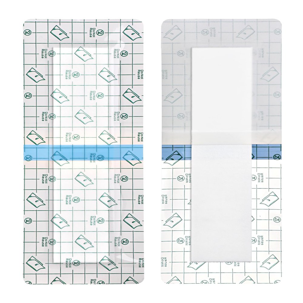 14 Pcs Waterproof Shower Protector Bandage 4"x6" for Post Knee Replacement Hip Surgery Recovery Long Surgical Incision Adhesive Larger Wounds Cover Island Dressing Bordered Gauze