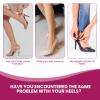 High Heel Cushion Inserts for Women - (4 Pairs) Bukihome 3/4 Invisible Insoles Prevent Feet from Sliding Forward - Shock & Sweat Absorption - Comfort Shoe Pads for High Heels Sandals Flats,Size L view 2