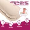 High Heel Cushion Inserts for Women - (4 Pairs) Bukihome 3/4 Invisible Insoles Prevent Feet from Sliding Forward - Shock & Sweat Absorption - Comfort Shoe Pads for High Heels Sandals Flats,Size L view 3