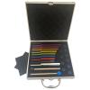 Set Tuning Fork Solfeggio 10 Pcs, Material Alloy Aluminum, Therapy Sound Chakra, Bases Rubber, Wooden Mallets, And Box Storage view 1