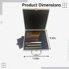 Set Tuning Fork Solfeggio 10 Pcs, Material Alloy Aluminum, Therapy Sound Chakra, Bases Rubber, Wooden Mallets, And Box Storage view 2