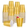 100 PCS Party Cups 12 Oz Plastic Cups Bulk for Party Graduation Wedding Birthday Family Gatherings and New Year view 1