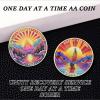 One Day at a Time 9 Year Sobriety Coin - Sailboat AA Medallion & NA Chip - Unity Recovery Service Token for Addiction - Clean Time Gifts for Men & Women view 3