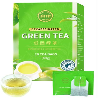 CO-OP 1950 Decaf Green Tea Bags, Naturally Decaffeinated Pure Green Tea, Smooth, Fresh & Clean Flavor, CO Decaf Process, Individually Wrapped, Hot or Iced, 20 Count