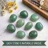Polished Aventurine Healing Crystal Stone 1 Pc 1.2" Worry Stone for Anxiety, Pocket Palm Gemstone, Super Large Handpicked Natural Tumbled Rock for Meditation, Reiki, Chakra, Home Decor view 3