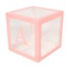4PCS Clear Balloon Surprise Box with Decorative Letters, Party Decoration Kit for Proposal Birthday Baby Celebration (Roseate) view 2