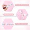Happy Birthday Ribbon Roll, 75 Ft Gift Wrapping Ribbon Crafts Party Decoration, Colorful Happy Birthday Themed Ribbons for Cake Bouquet Gift Wrapping Bow Making Birthdays Decoration DIY(15 mm x 75 ft) view 3