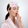 2 PCS Kids Sleep Mask, Cute Plush Panda Eye Mask for Sleeping, Soft Girls Sleep Masks Comfortable Funny Animal Sleeping Eye Cover for Home Travel Gift (Purple and Pink) view 3