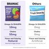 Brainiac Fruit Snacks, Brain Boosting Patented BrainPack Ingredients with Omega-3s DHA/EPA and Choline, Functional & Nutritious Snacks for toddlers and kids, Mixed Fruit, 40 count view 3