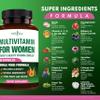 NEW AGE Multivitamin for Women - B-Complex, Whole Foods, Hair Support, Iron - All in1 Womens Multivitamin - Bioavailable & Gentle on Stomach - Made in USA - 60 Count view 2