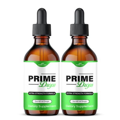 Shark Labs (2 Pack) Prime Drops, Advanced Premium Vitamin Prime Drops, Official All Natural Extra Strength Liquid Supplement