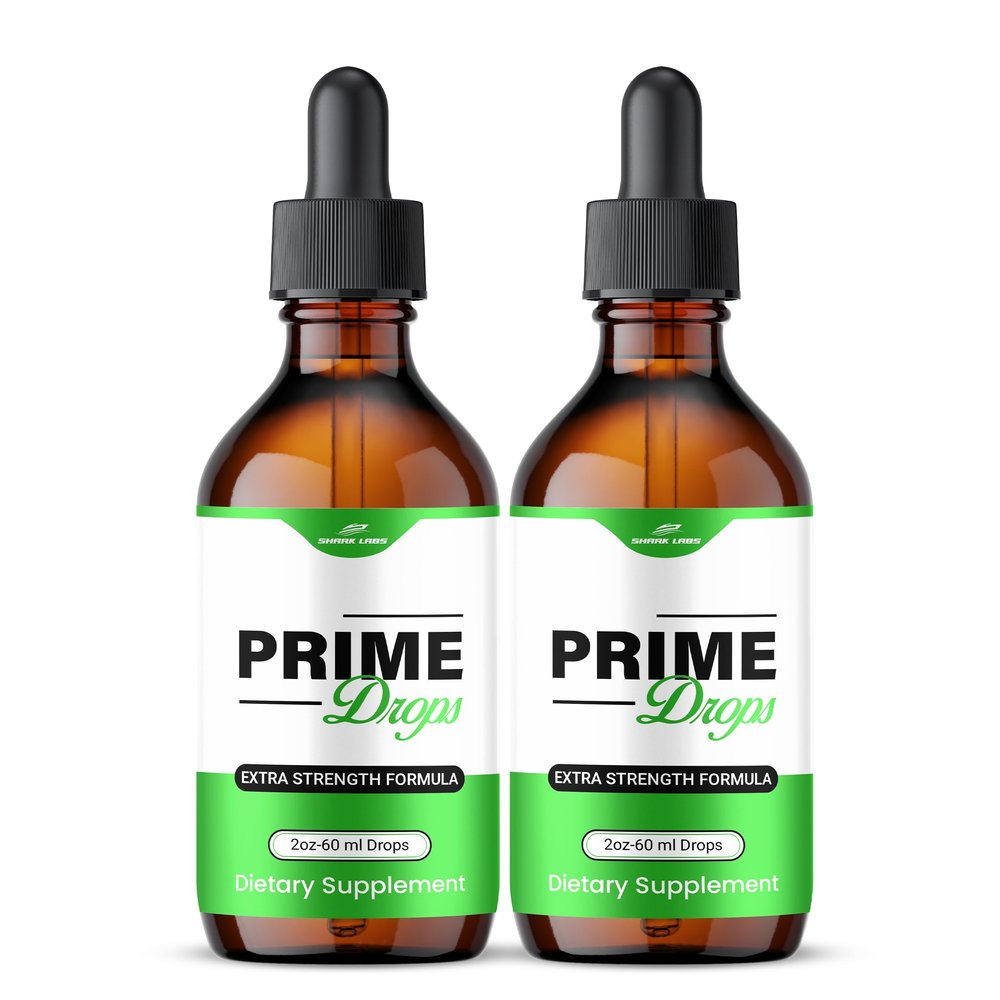 Shark Labs (2 Pack) Prime Drops, Advanced Premium Vitamin Prime Drops, Official All Natural Extra Strength Liquid Supplement