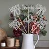 12PCS Happy 70th Birthday Centerpiece Sticks Seventy Straight Outta 1956 Table Flower Centerpieces Sticks Lengend Since 1956 Decorations for Cheers to 70th Birthday Party Centerpieces Supplies Silver view 3