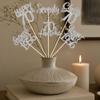 12PCS Happy 70th Birthday Centerpiece Sticks Seventy Straight Outta 1956 Table Flower Centerpieces Sticks Lengend Since 1956 Decorations for Cheers to 70th Birthday Party Centerpieces Supplies Silver view 4
