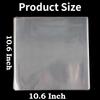 WXGXIN 200Pcs 10.6x10.6 Inch Cellophane Sheets, Clear Cello Sheets Clear Cellophane Wrap for Candy, DIY Arts Crafts Valentines Day Decoration view 2