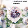 WXGXIN 200Pcs 10.6x10.6 Inch Cellophane Sheets, Clear Cello Sheets Clear Cellophane Wrap for Candy, DIY Arts Crafts Valentines Day Decoration view 4