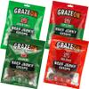 GrazeOn Beef Jerky Crisps Variety Pack - High Protein, No Sugar, Crunchy Air-Dried Meat Snack, All-Natural, Low Carb, Keto, Paleo, Whole30, Spicy Pack All Natural Jerky Sampler with Red Chile, Jalapeo, Christmas, Green Chile - 2.0 oz (Pack of 4) view 2