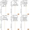 12PCS Happy 21st Birthday Centerpiece Sticks Twenty One Straight Outta 2005 Table Flower Centerpieces Sticks Lengend Since 2005 Decorations for Cheers to 21st Birthday Party Supplies Silver view 2