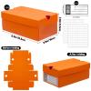 24 Pack Mini Sneaker Boxes for Party Favors 6.1 x 3.9 x 2.6 Inch Mini Shoe Gifts Boxes for Candies Cookies Snacks Sports Small Gift Case with Label for Wedding, Holiday, Birthday Party Favor (Orange) view 2