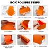 24 Pack Mini Sneaker Boxes for Party Favors 6.1 x 3.9 x 2.6 Inch Mini Shoe Gifts Boxes for Candies Cookies Snacks Sports Small Gift Case with Label for Wedding, Holiday, Birthday Party Favor (Orange) view 3