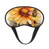Blackboard Bees Sunflowers Sleep Mask for Side Sleeper - Total Blackout Sleeping Mask, Super Lightweight Soft Eye Mask for Sleeping, Zero Pressure Eye Cover Night Blindfold for Men Women view 1