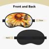 Blackboard Bees Sunflowers Sleep Mask for Side Sleeper - Total Blackout Sleeping Mask, Super Lightweight Soft Eye Mask for Sleeping, Zero Pressure Eye Cover Night Blindfold for Men Women view 2