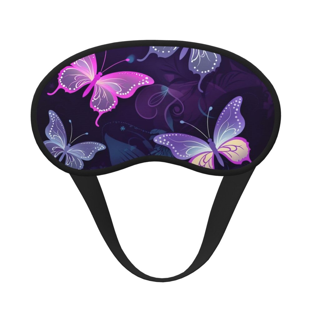Cute Butterfly Sleep Mask for Side Sleeper - Total Blackout Sleeping Mask, Super Lightweight Soft Eye Mask for Sleeping, Zero Pressure Eye Cover Night Blindfold for Men Women