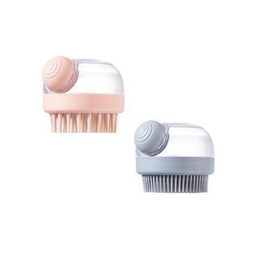 (2PCS) Silicone Scalp Massager Shampoo Brush - Scalp Care Hair Brush with Soft Silicone Bristles; Gentle Hair Detangler with Shampoo Dispenser; Shower Scalp Exfoliator for Men & Women
