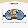 Funny Giraffe Sleep Mask for Side Sleeper - Total Blackout Sleeping Mask, Super Lightweight Soft Eye Mask for Sleeping, Zero Pressure Eye Cover Night Blindfold for Men Women view 4