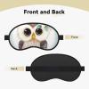 Cute Owl with Flowers Sleep Mask for Side Sleeper - Total Blackout Sleeping Mask, Super Lightweight Soft Eye Mask for Sleeping, Zero Pressure Eye Cover Night Blindfold for Men Women view 2