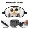 Cute Owl with Flowers Sleep Mask for Side Sleeper - Total Blackout Sleeping Mask, Super Lightweight Soft Eye Mask for Sleeping, Zero Pressure Eye Cover Night Blindfold for Men Women view 3
