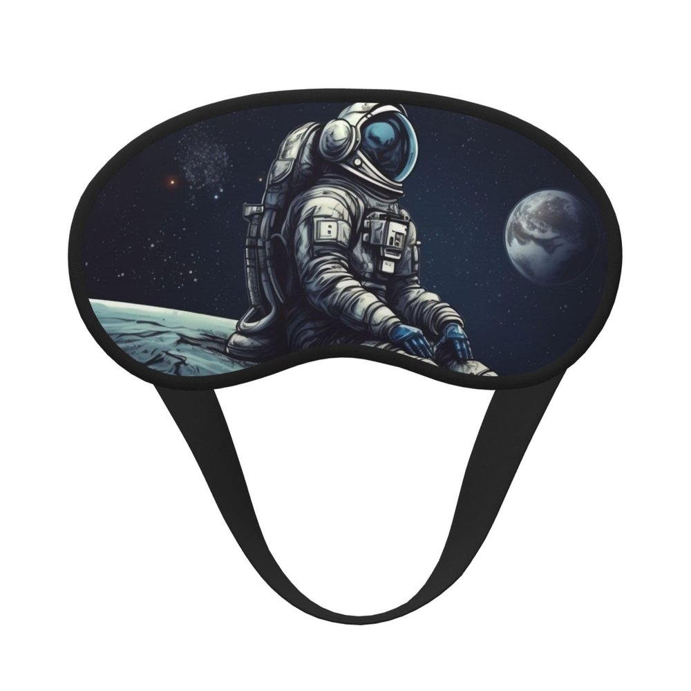Astronaut Space Sleep Mask for Side Sleeper - Total Blackout Sleeping Mask, Super Lightweight Soft Eye Mask for Sleeping, Zero Pressure Eye Cover Night Blindfold for Men Women