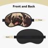 Cute Pug Sleep Mask for Side Sleeper - Total Blackout Sleeping Mask, Super Lightweight Soft Eye Mask for Sleeping, Zero Pressure Eye Cover Night Blindfold for Men Women view 2