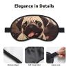 Cute Pug Sleep Mask for Side Sleeper - Total Blackout Sleeping Mask, Super Lightweight Soft Eye Mask for Sleeping, Zero Pressure Eye Cover Night Blindfold for Men Women view 3