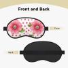 Polka Dot Flower Sleep Mask for Side Sleeper - Total Blackout Sleeping Mask, Super Lightweight Soft Eye Mask for Sleeping, Zero Pressure Eye Cover Night Blindfold for Men Women view 2