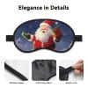 Merry Christmas Santa Sleep Mask for Side Sleeper - Total Blackout Sleeping Mask, Super Lightweight Soft Eye Mask for Sleeping, Zero Pressure Eye Cover Night Blindfold for Men Women view 3