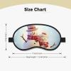Cute Snowmen Christmas Sleep Mask for Side Sleeper - Total Blackout Sleeping Mask, Super Lightweight Soft Eye Mask for Sleeping, Zero Pressure Eye Cover Night Blindfold for Men Women view 4