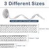 LoomJoyz 3 Rolls Pearl Rhinestone Ribbon Self Adhesive Crystal Strips Trim Pearl Stickers Ribbon for DIY Crafts Wedding Party Decoration view 2