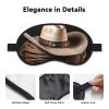 American West Rodeo Hat Sleep Mask for Side Sleeper - Total Blackout Sleeping Mask, Super Lightweight Soft Eye Mask for Sleeping, Zero Pressure Eye Cover Night Blindfold for Men Women view 3