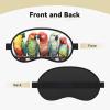 Colorful Parrots On Tree Sleep Mask for Side Sleeper - Total Blackout Sleeping Mask, Super Lightweight Soft Eye Mask for Sleeping, Zero Pressure Eye Cover Night Blindfold for Men Women view 2
