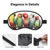 Colorful Parrots On Tree Sleep Mask for Side Sleeper - Total Blackout Sleeping Mask, Super Lightweight Soft Eye Mask for Sleeping, Zero Pressure Eye Cover Night Blindfold for Men Women view 3