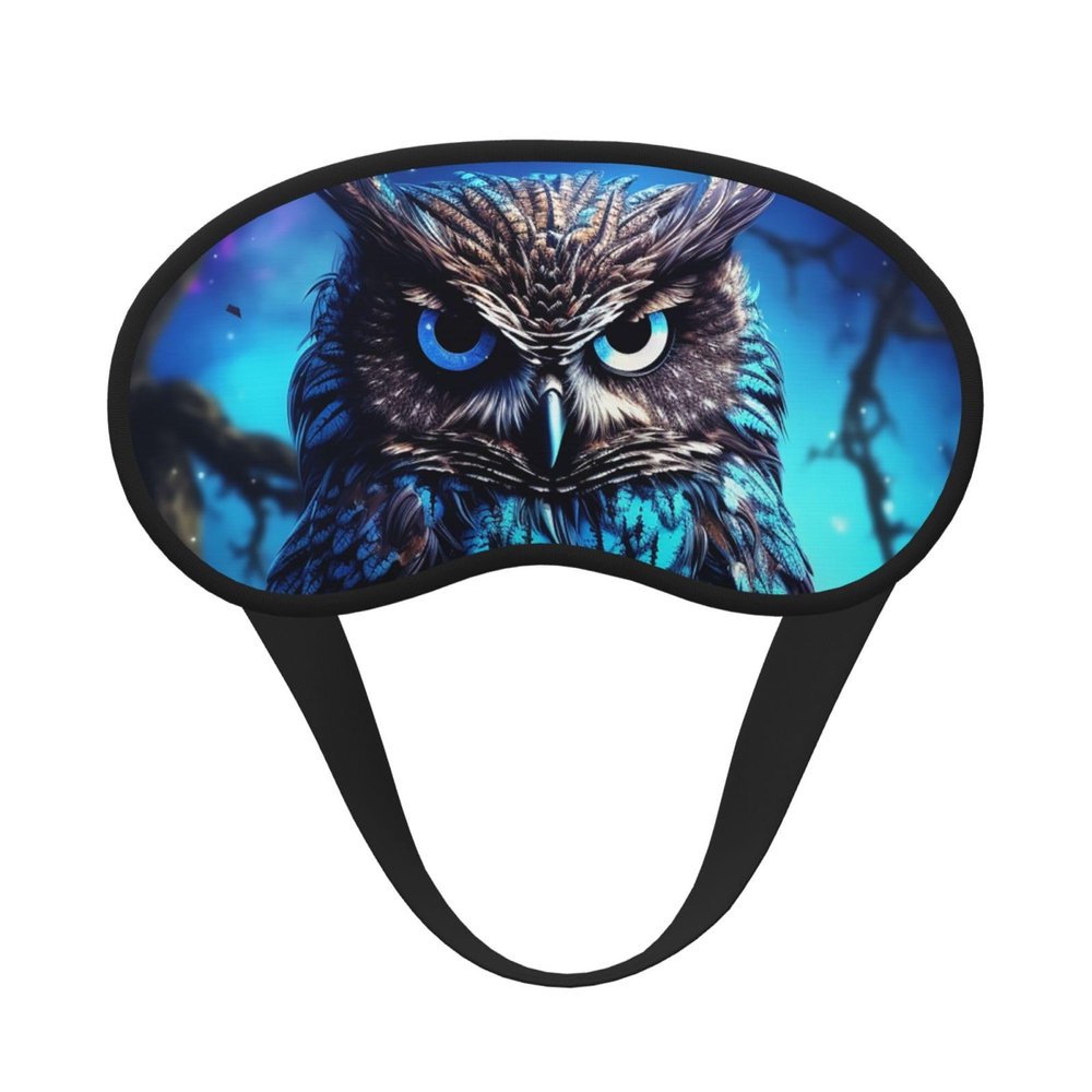 Blue Owl Sleep Mask for Side Sleeper - Total Blackout Sleeping Mask, Super Lightweight Soft Eye Mask for Sleeping, Zero Pressure Eye Cover Night Blindfold for Men Women