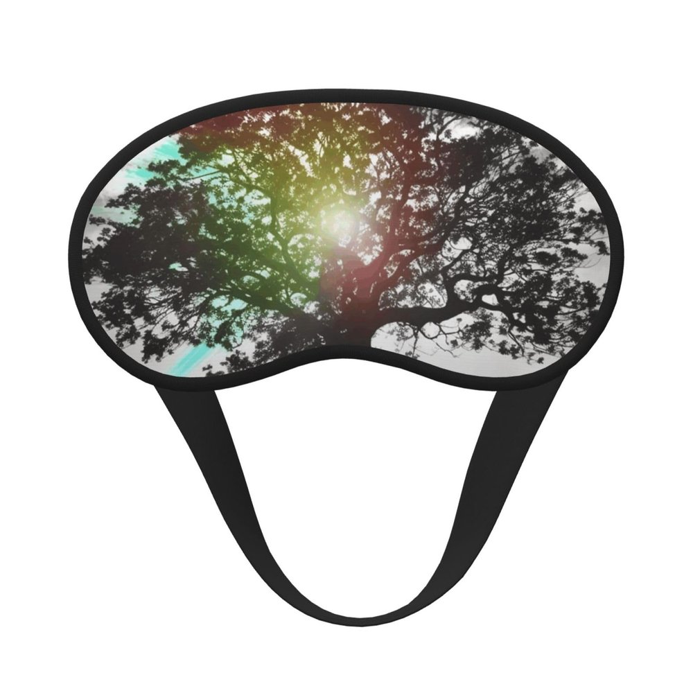 Tree Art Sleep Mask for Side Sleeper - Total Blackout Sleeping Mask, Super Lightweight Soft Eye Mask for Sleeping, Zero Pressure Eye Cover Night Blindfold for Men Women